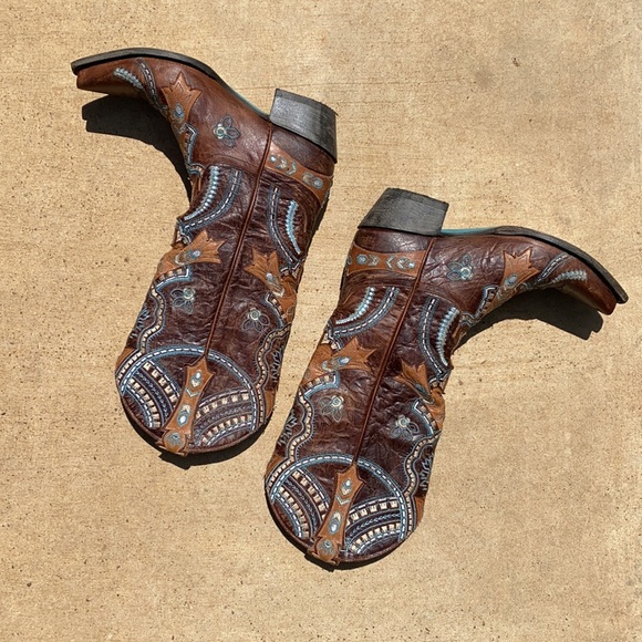 Embroidered Lane Boots 7 1/2 - Picture 4 of 7